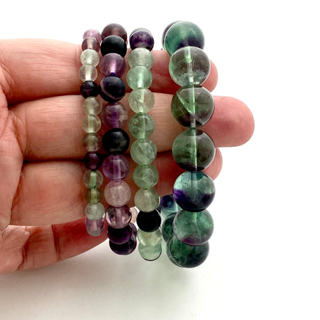 Fluorite bracelet (purple and green)