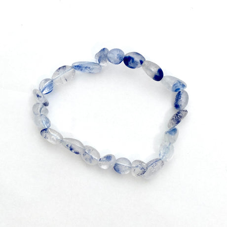 Dumortierite in Quartz Bracelet