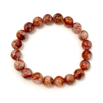 Red Hematoid "Fire Quartz" bracelet