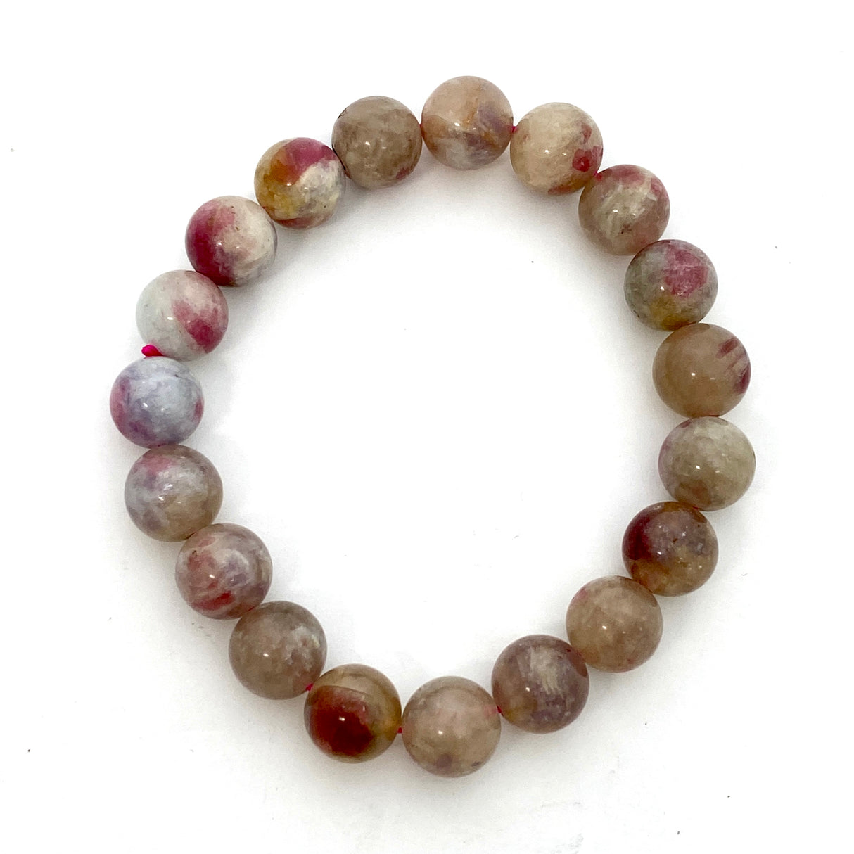 Pegmatite "Unicorn stone" Bracelet - Pink Tourmaline, Lepidolite and Quartz