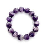 Chevron Amethyst Bracelet