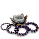 Chevron Amethyst Bracelet