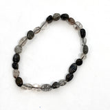 Black Tourmaline in quartz bracelet