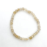 Faceted Square Gemstone Bracelet 5-6mm