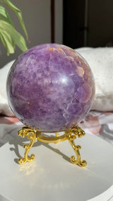Amethyst & Banded Agate Crystal Sphere 983g AMAS-01 |
