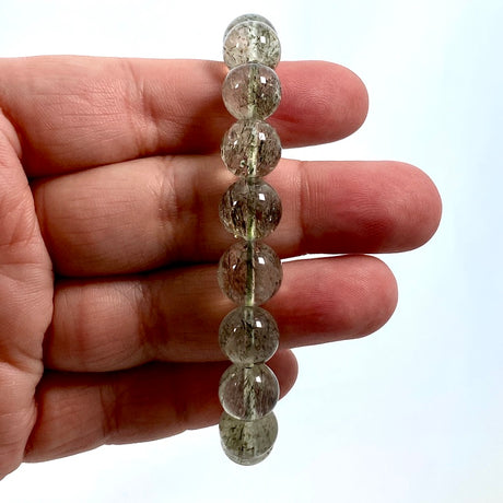 Epidote in Quartz Bracelet