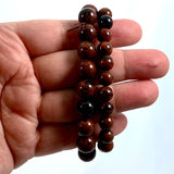 Mahogany obsidian bracelet