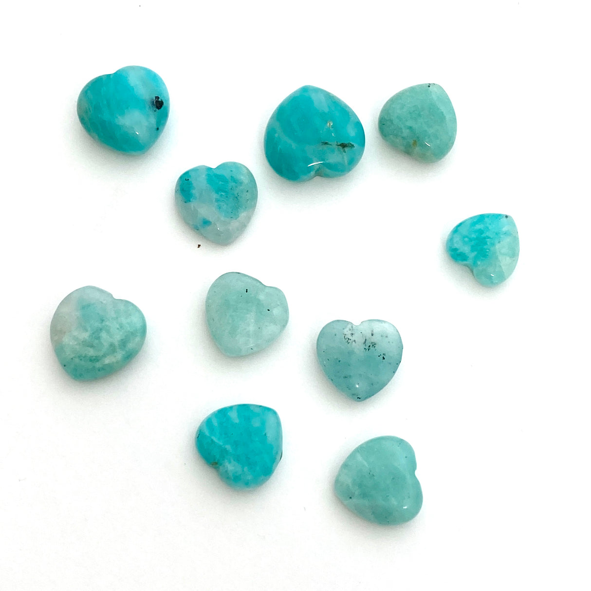 Mini Hearts - 10mm Assorted Gemstones