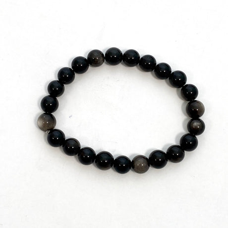 Silver Sheen Obsidian Bracelet