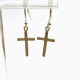 925 SS CZ Cross Earrings SE022