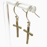 925 SS CZ Cross Earrings SE022