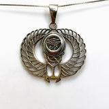 925 SS Eye of Horus Egyptian with Scarab Beetle Pendant SV50-739