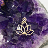 Sterling Silver Lotus Pendant SV50-613