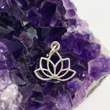 Sterling Silver Lotus Pendant SV50-613