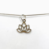 Sterling Silver Lotus Pendant SV50-613