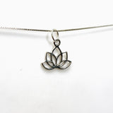 Sterling Silver Lotus Pendant SV50-613