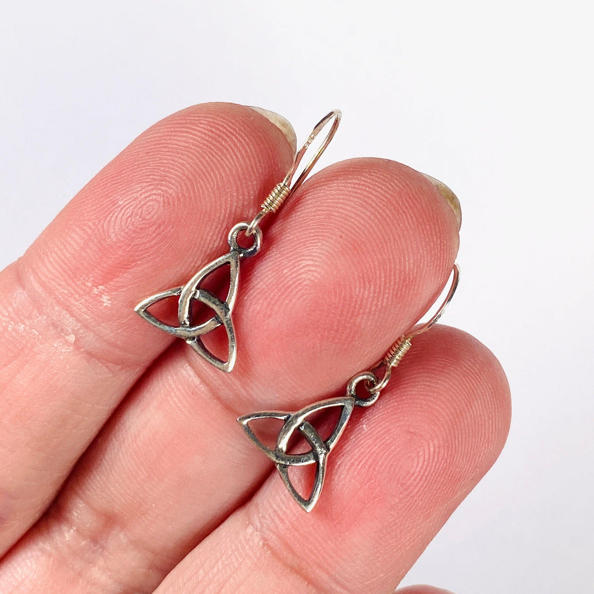 925 SS Triquetra Earrings 2.2cm Drop - Nature's Magick