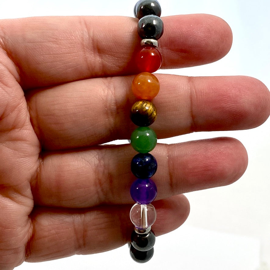 Hematite chakra bracelet