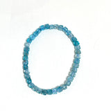 Faceted Square Gemstone Bracelet 3-4mm