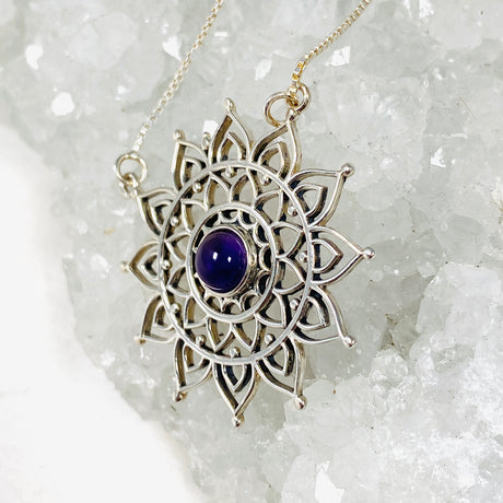 Amethyst Mandala Necklace NK340-AME