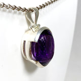 Amethyst Oval Faceted Pendant HPGJ-08