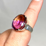 Ametrine Oval Faceted Ring Size 8.5 PRGJ487