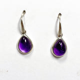 Amethyst Teardrop Cabochon Earrings PEGJ167