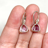 Amethyst Trilliion Faceted Earrings PEGJ166