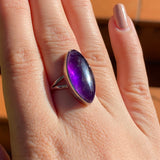 Amethyst marquise cabochon ring s.7 KPGJ1338