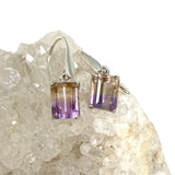 Ametrine Emerald Cut Faceted Earrings PEGJ163