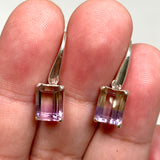 Ametrine Emerald Cut Faceted Earrings PEGJ163