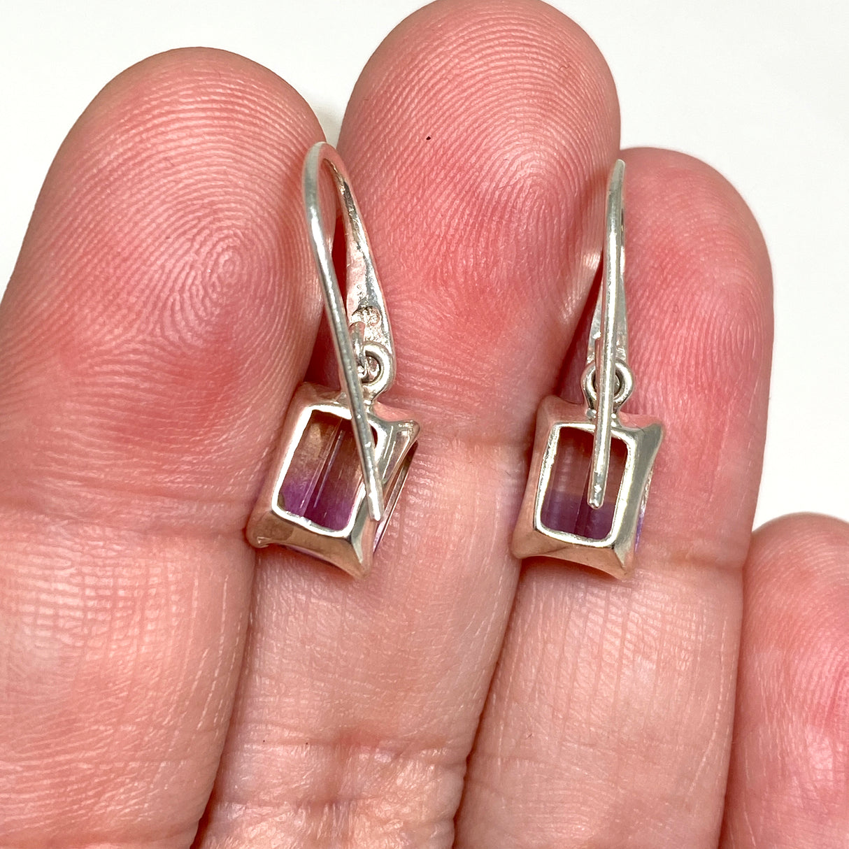 Ametrine Emerald Cut Faceted Earrings PEGJ163