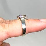 Ametrine Emerald Cut Faceted Ring PRGJ489