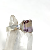 Ametrine Emerald Cut Faceted Ring PRGJ489