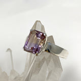 Ametrine Emerald Cut Faceted Ring PRGJ489