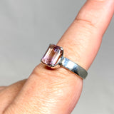 Ametrine Emerald Cut Faceted Ring PRGJ489