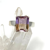 Ametrine Emerald Cut Faceted Ring Size 10 PRGJ491