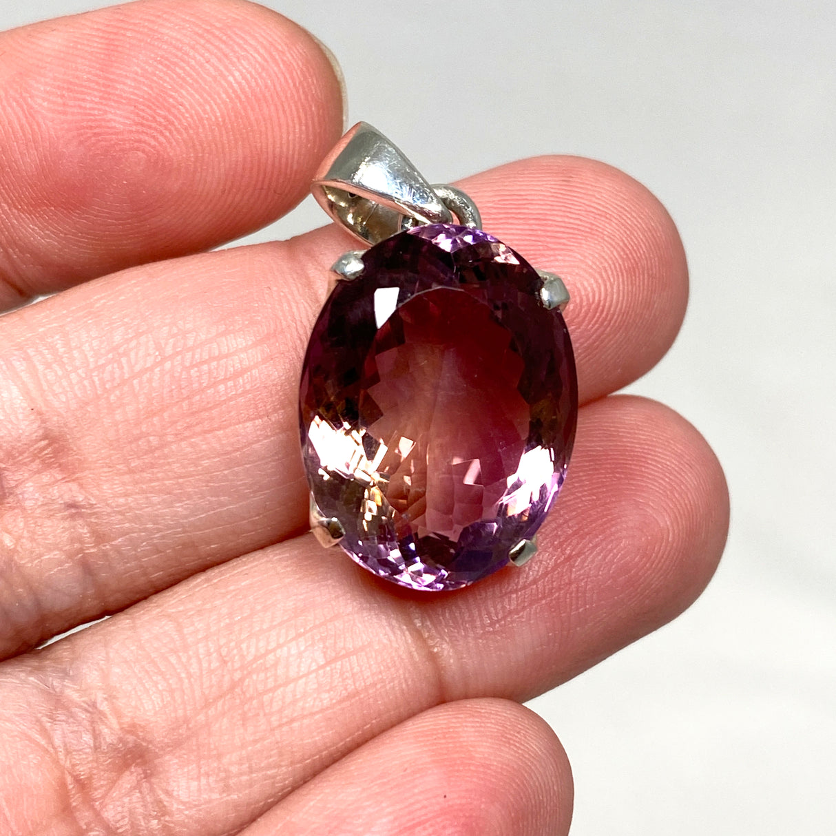 Ametrine Oval Faceted Pendant PPGJ778