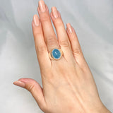 Aquamarine Oval Ring Size 7 KRGJ3257