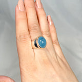 Aquamarine Oval Ring Size 7 KRGJ3257