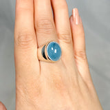 Aquamarine Oval Ring Size 7 KRGJ3257