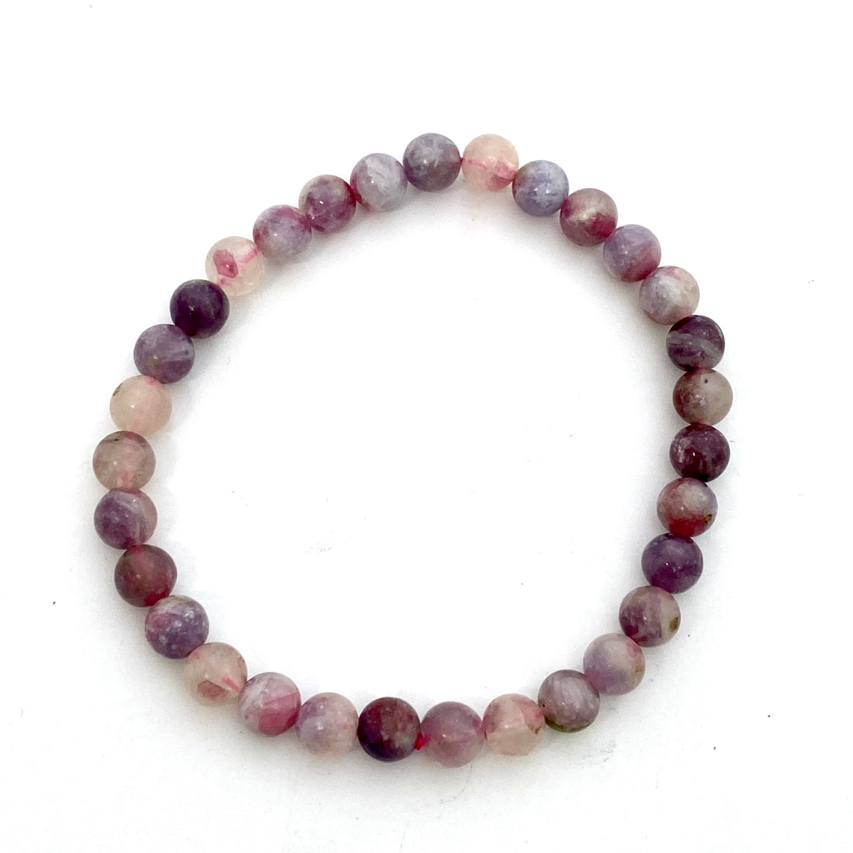 Pegmatite "Unicorn stone" Bracelet - Pink Tourmaline, Lepidolite and Quartz