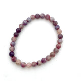 Pegmatite "Unicorn stone" Bracelet - Pink Tourmaline, Lepidolite and Quartz