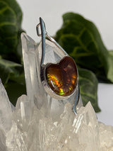 Fire Agate Pendant in Sterling Silver BTP-111