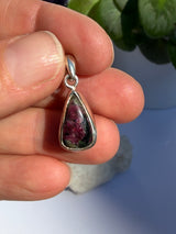 Blue Turtles Eudialyte Teardrop Sterling Silver Pendant BTP-144