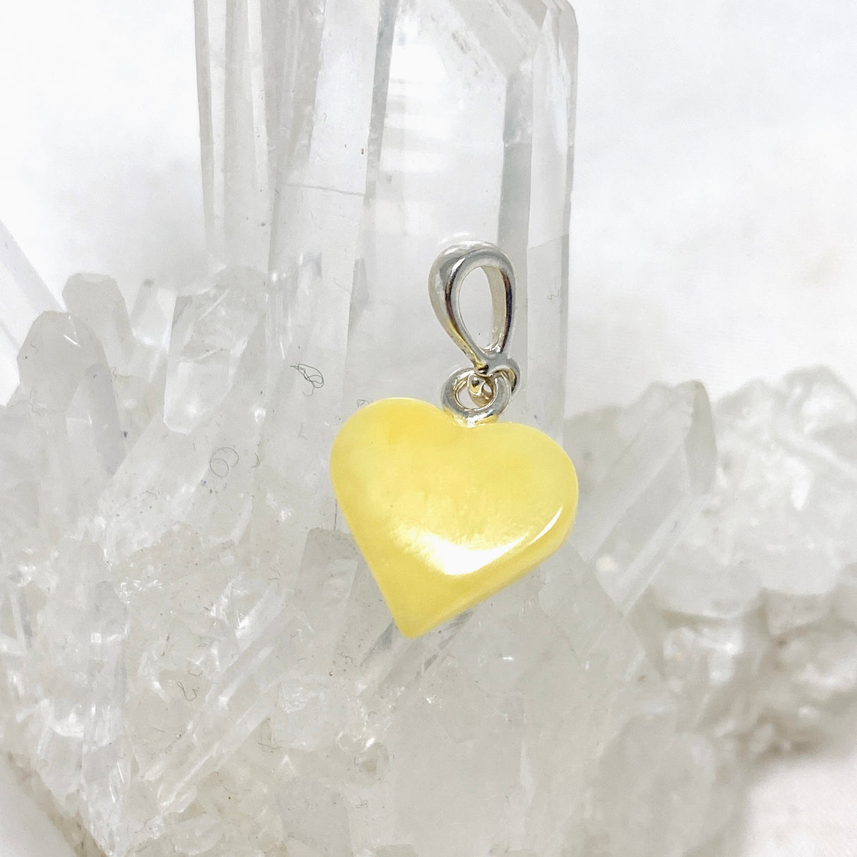 Baltic Amber Butterscotch Heart Pendant AMB225