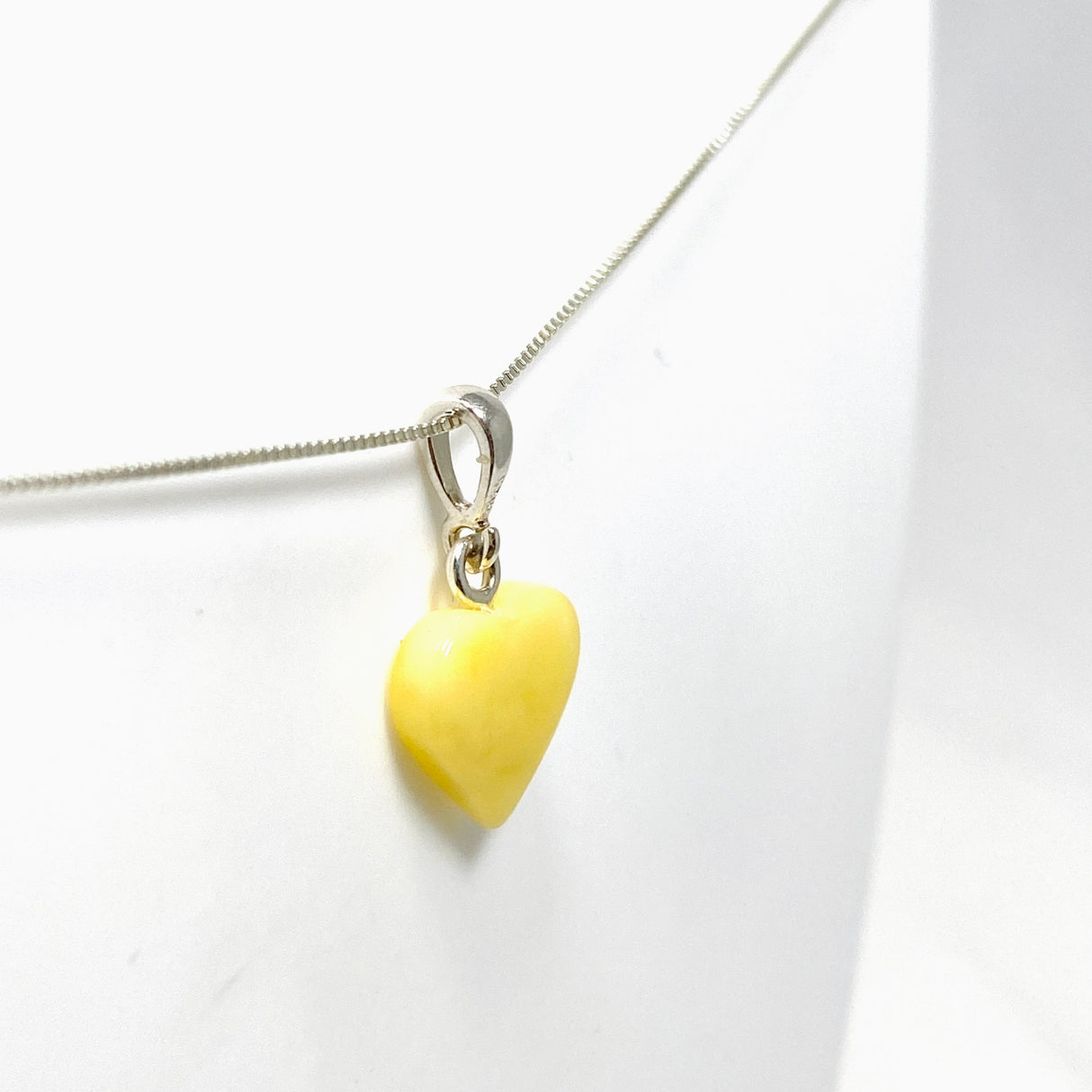 Baltic Amber Butterscotch Heart Pendant AMB225