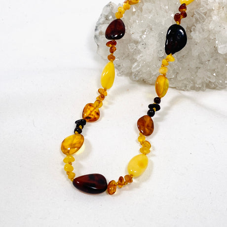 Baltic Amber mixed beaded necklace 26”