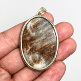 Belomorite (Sunstone with Moonstone "Eclipse" Stone) Oval Cabochon Pendant KPGJ4697