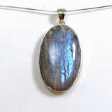 Belomorite (Sunstone with Moonstone "Eclipse" Stone) Oval Cabochon Pendant in a Hammered Setting KPGJ4698